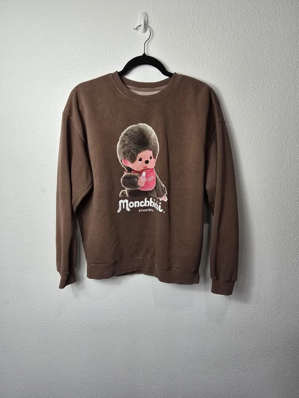 Brown Monchhhichi Sweatshirt.